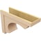 Ekena Millwork 11"W x 33"D x 22"H Classic Emerson Rough Cedar Woodgrain TimberThane Corbel, Primed Tan CORUR11X33X22EMRRCPR - alternate 3